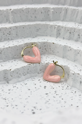 Heart Hoop Earrings